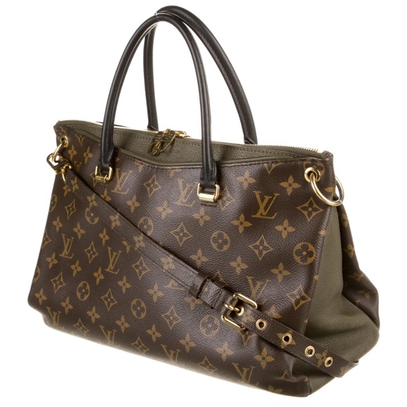 Authentic LOUIS VUITTON Monogram Pallas in rare hunter green - Picture 2 of 13